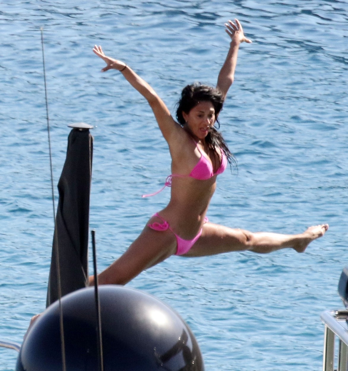 Exclusive Singer And X Factor Judge Nicole Scherzinger Pictured Looking Fantastic In A Pink